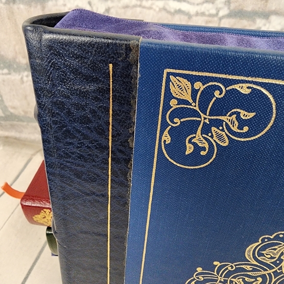 Madame Bovary Vintage 1979 Franklin Library Novel 1/4 Leather Bound Blue - Picture 5 of 14
